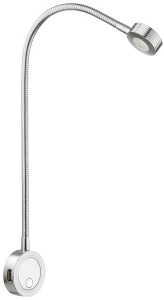 Loox LED 2034 12V/17W z elastycznym wysięgnikiem ze stacją ładowania USB 5V CHROM HÄFELE 83374089