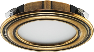 Loox LED 1136 12V/3,0W barwa 3000K (biały ciepły) ANTYCZNY MOSIĄDZ HÄFELE 83301640
