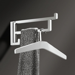 Wieszak na ubrania ścienny, odchylany, ALUMINIUM/CHROM POLEROWANY HÄFELE DESIGN 84412200
