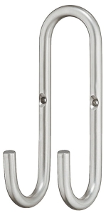 Wieszak ścienny garderobiany, podwójny 150mm STAL NIERDZEWNA HÄFELE DESIGN 84235050