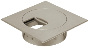Przelotka kablowa, kwadratowa 80 x 80mm, mocowana w otworze ? 60 mm, k STALI NIERDZEWNEJ Häfele 63107012