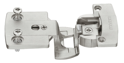 ZAWIAS PUSZKOWY AXIMAT 300 SM, do drzwi nakładanych, szczelina 4 mm regulacja 3-D, z widoczną rolką, do przykręcania Häfele 34406010