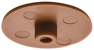 Zaślepki do złączek Minifix 15 bez kołnierza do płyt o gr od 15mm BRĄZOWE /opakowania po 500szt/ HÄFELE 26224153