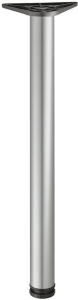 Noga do stołu OKRĄGŁA ?=50 mm, h=710 mm, STAL kBIAŁE ALUMINIUM RAL 9006HÄFELE 63562270