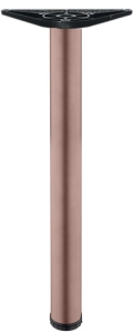 Noga do stołu OKRĄGŁA fi=50 mm, h=710 mm, STAL kBRĄZ SZCZOTKOWANY HÄFELE 63511991
