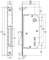Zamek magnetyczny B-One "NA KLUCZ POKOJOWY" CHROM SATYNA Häfele 911.22.493