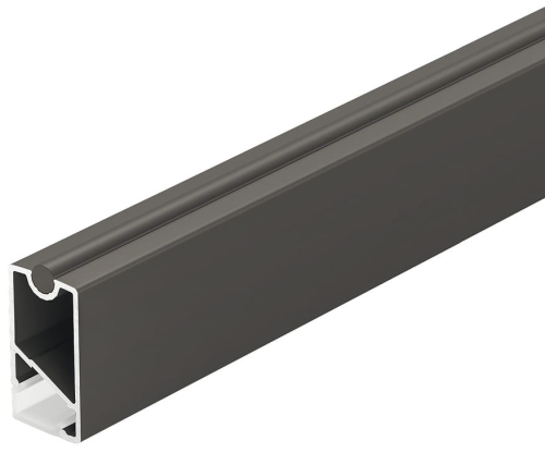 Drążek ubraniowy, Profil Häfele Dresscode 5104 do taśm LED 8 mm prostokątna, antracyt, RAL 7022, 2500 mm HÄFELE 80126502
