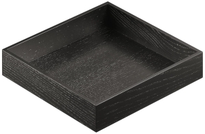 Box 3, przegrody do szuflad, drewniany 236x236x43mm JESION CZARNY BEJCOWANY HÄFELE 55031360 *