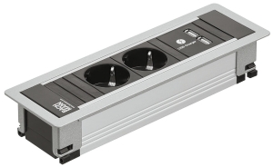 Gniazdo wielopunktowe POWER FRAME, 3 gniazda Schuko HÄFELE 83391130