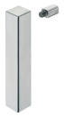 SŁUPEK RELINGU 8x8mm, końcowy, przykręcany w drewnie, STAL SZLIFOWANA MAT HÄFELE 81229000