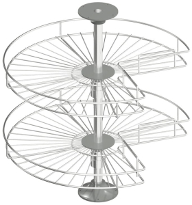 Półka narożna Carousel 3/4 714mm CHROM HÄFELE 54215210