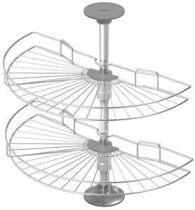 Półka narożna Carousel 1/2 740mm CHROM HÄFELE 54215200