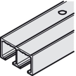 Podwójna szyna górna, długość 6000mm, ALUMINIUM ANODOWANE HÄFELE 40590966