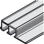 Podwójna szyna górna montowana w rowku, długość 2500mm, ALUMINIUM HÄFELE 40590972