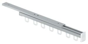 DRĄŻEK WIESZAKOWY WYSUWANY ALUMINIUM, udźwig 30kg, długość: 355MM Häfele 80504356