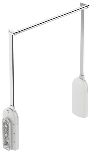 Wieszak opuszczany z pilotem PANTOGRAF ELECTRIC udźwig 17kg 750-1200 mm, kolor BIAŁY/CHROM Häfele 80523762
