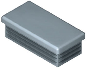 Zaślepka, do kolumny do regału 60 x 30 mm, BIAŁE ALUMINIUM RAL 9006 HÄFELE 77016293