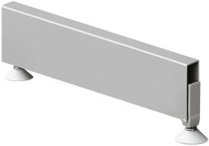 Stopa wtykana, do kolumny do regału, L=350 mm BIAŁE ALUMINIUM RAL 9006 HÄFELE 77016280