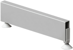 Stopa wtykana, do kolumny do regału, L=500 mm BIAŁE ALUMINIUM RAL 9006 HÄFELE 77016282