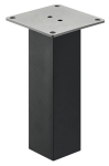 Konsola barowa, prosta, kwadratowa, h=220 mm, aluminium, w kolorze Czarny RAL 9005, mikrostruktura, matowa  HÄFELE 50521313