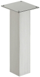Konsola barowa, prosta, kwadratowa, h=220 mm, aluminium, w kolorze stali nierdzewnej  HÄFELE 50521013