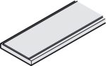 Szyna dolna,do miękkich podłóg aluminium, anodowane na czarno, długość: 2200 mm  HÄFELE 94059812
