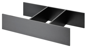 Rama 276 x 478 x 110 mm, wkład na kosmetyki do szuflady,  jesion rdzeniowy, bejcowany czarny Häfele 55035301