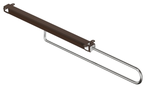 DRĄŻEK WIESZAKOWY 10kg WYSUWANY BRĄZOWY 350MM Häfele 80512367