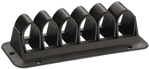 Uchwyt na kabel z 6 zakładkami 155x65mm, kolor CZARNY Häfele 63120350