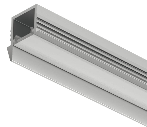 Profil wpuszczany LED, Profil Häfele Loox5 1105 do taśm LED 8 mm Aluminium, asymetryczny rozsył światła, eloksalowana na srebrno, 3000 mm HÄFELE 83395726