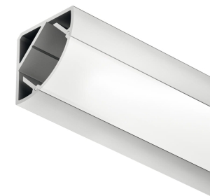Profil narożny, Profil Häfele Loox 2195 do taśm LED 10 mm aluminium, eloksalowany na srebrno, osłona rozpraszająca: biały opalizowany, 2500 mm HÄFELE 83372987