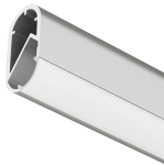 Drążek ubraniowy, Profil Häfele Loox 5105 do taśm LED 10 mm Aluminium, wyjście strumienia światła 40°, osłona rozpraszająca: biały opalizowany, 2500 mm HÄFELE 83372980