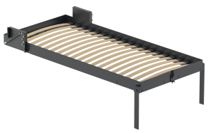 Okucie do łóżka rozkładanego, Häfele Mansio BE40 Style zestaw kompletny, łóżka podłużne, do materacy o wymiarach (szer. x dł.): 900 x 2000 mm, ciężar łóżka: 60–75 kg, siła sprężyny: 900 N, z nóżką składaną HÄFELE 27191500