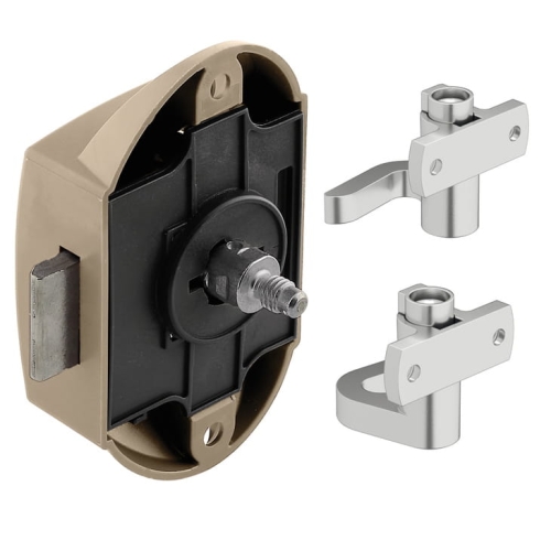 Zamek baskwilowy nawierzchniowy jednostronny bez zatrzasku PUSH-LOCK k NIKIEL MAT Häfele 22524600