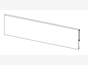 Front szuflady WEWNĘTRZNEJ L1100mm MATRIX S SLIM kCZARNY HÄFELE 51409382
