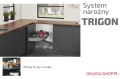 Półka narożna TRIGON 450mm PRAWA k.olor ANTRACYT HÄFELE 54159445