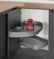 Półka narożna TRIGON 450mm PRAWA k.olor ANTRACYT HÄFELE 54159445