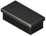 Zaślepka, do kolumny do regału 60 x 30 mm, CZARNA HÄFELE 77016393
