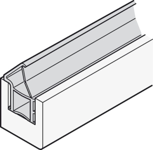 Kompletny system uszczelek, Athmer Unitherm Slide 22/22, długość: 2000mm HÄFELE 95015561