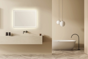 LUSTRO poswietlane LED z podgrzewaniem lustra, prostokątne 1200x900mm Häfele 98375009