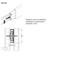 PROWADNICA SZUFLAD do 30kg KULKOWA wersja Push-to-Open OCYNK 400mm Häfele 42202383