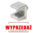 Podpórka pod półkę, do grubości szkła 5-8mm, z nakładką z tworzywa sztucznego HÄFELE 28212485