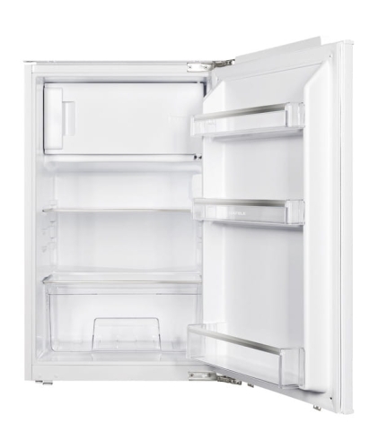 Lodówka do zabudowy z zamrażalnikiem Häfele Assedo RIF12S88a, wysokość 88 cm, szerokość 54 cm, całkowita pojemność użytkowa 116 litrów Technologia stałych drzwi, oświetlenie LED z boku, automatyczne rozmrażanie