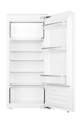 Wbudowana lodówka z zamrażarką Häfele Assedo RIF13S122ea, wysokość 122 cm, szerokość 54 cm, całkowita pojemność użytkowa 179 litrów Technologia stałych drzwi, oświetlenie LED z boku, automatyczne rozmrażanie