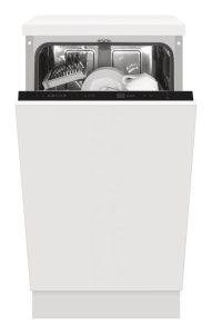 Zmywarka do zabudowy Häfele Assedo DIS13S45a, dla szerokości korpusu: 450 mm w pełni zintegrowany panel sterowania, Aqua Stop, automatyczne otwieranie drzwi, połowa załadunku, 10 nakryć