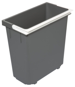 Wiaderko zapasowe, 15 l, Häfele tworzywo sztuczne, antracytowe, wymiary szer. x gł. x wys.: 190 x 336 x 350 mm HÄFELE 50190407