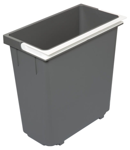 Wiaderko zapasowe, 15 l, Häfele tworzywo sztuczne, antracytowe, wymiary szer. x gł. x wys.: 190 x 336 x 350 mm HÄFELE 50190407