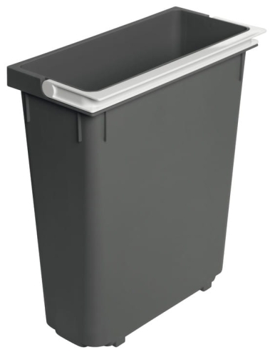 Wiaderko zapasowe, 14 l, Häfele tworzywo sztuczne, antracytowe, wymiary szer. x gł. x wys.: 164 x 336 x 395 mm HÄFELE 50190406