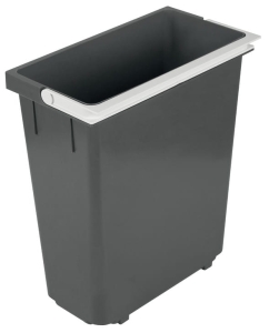 Wiaderko zapasowe, 18 l, Häfele tworzywo sztuczne, antracytowe, wymiary szer. x gł. x wys.: 190 x 336 x 395 mm HÄFELE 50190409
