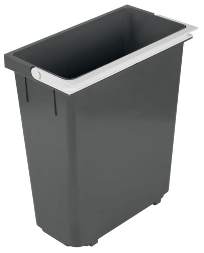 Wiaderko zapasowe, 18 l, Häfele tworzywo sztuczne, antracytowe, wymiary szer. x gł. x wys.: 190 x 336 x 395 mm HÄFELE 50190409